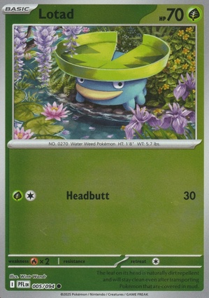 Lotad 005 — Phantasmal Flames: Additionals (English Pokémon TCG card)
