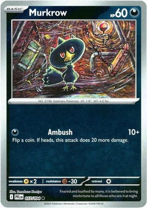 Murkrow 057 — Phantasmal Flames: Additionals (English Pokémon TCG card)