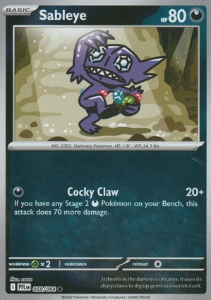 Sableye 059 — Phantasmal Flames: Additionals (English Pokémon TCG card)