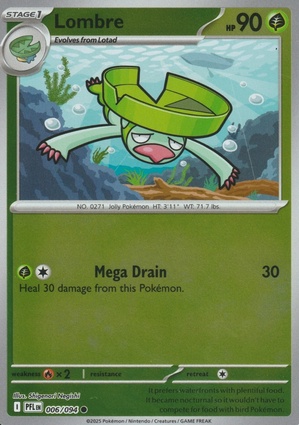 Lombre 006 — Phantasmal Flames: Additionals (English Pokémon TCG card)
