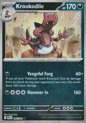 Krookodile 066 — Phantasmal Flames: Additionals (English Pokémon TCG card)
