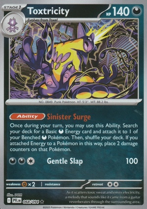 Toxtricity 068 — Phantasmal Flames: Additionals (English Pokémon TCG card)