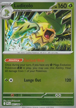 Ludicolo 007 — Phantasmal Flames: Additionals (English Pokémon TCG card)