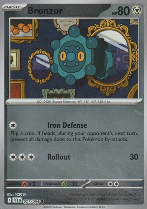 Bronzor 071 — Phantasmal Flames: Additionals (English Pokémon TCG card)