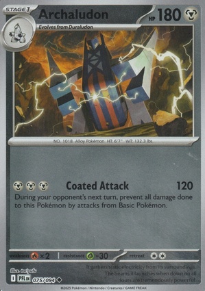 Archaludon 075 — Phantasmal Flames: Additionals (English Pokémon TCG card)