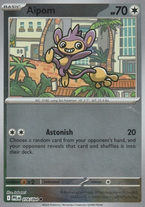 Aipom 078 — Phantasmal Flames: Additionals (English Pokémon TCG card)