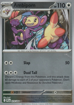 Ambipom 079 — Phantasmal Flames: Additionals (English Pokémon TCG card)