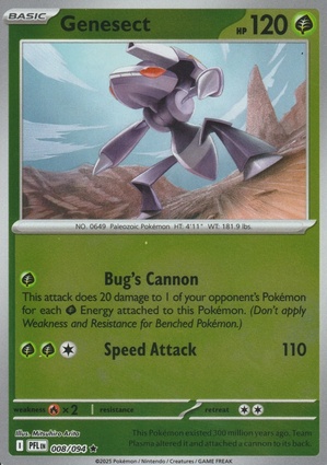 Genesect 008 — Phantasmal Flames: Additionals (English Pokémon TCG card)