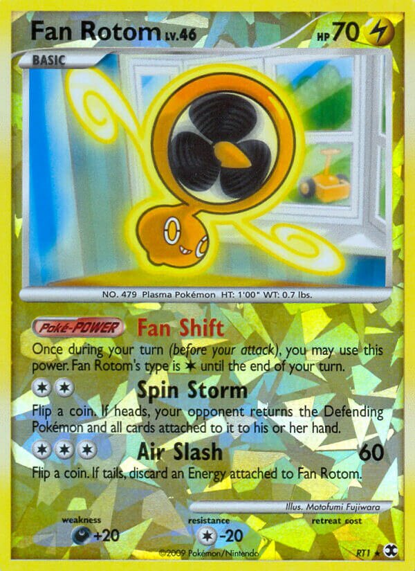 Fan Rotom RT1 — Rising Rivals (English Pokémon TCG card)