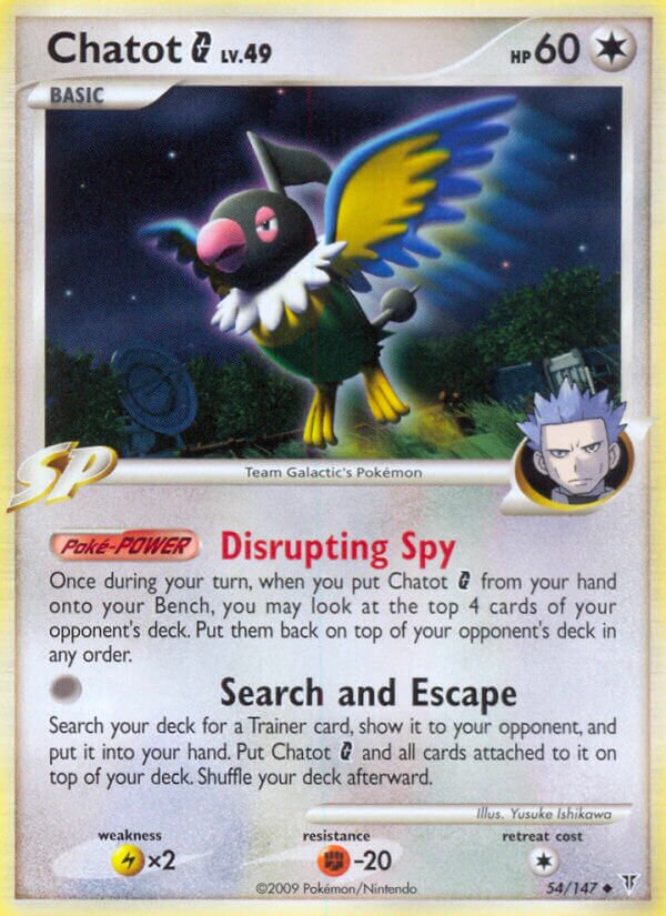Chatot G 054/153 — Supreme Victors (English Pokémon TCG card)