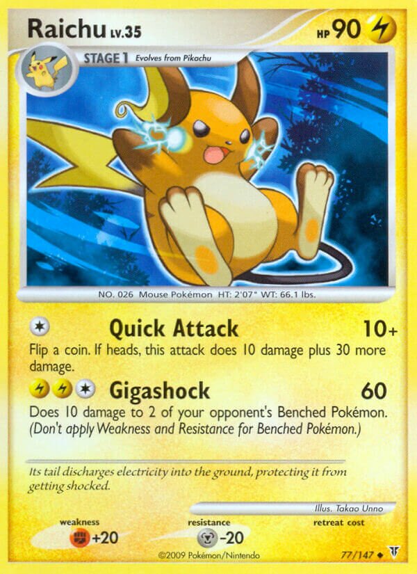 Raichu 077/153 — Supreme Victors (English Pokémon TCG card)