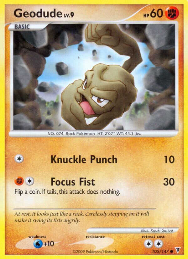 Geodude 105/153 — Supreme Victors (English Pokémon TCG card)