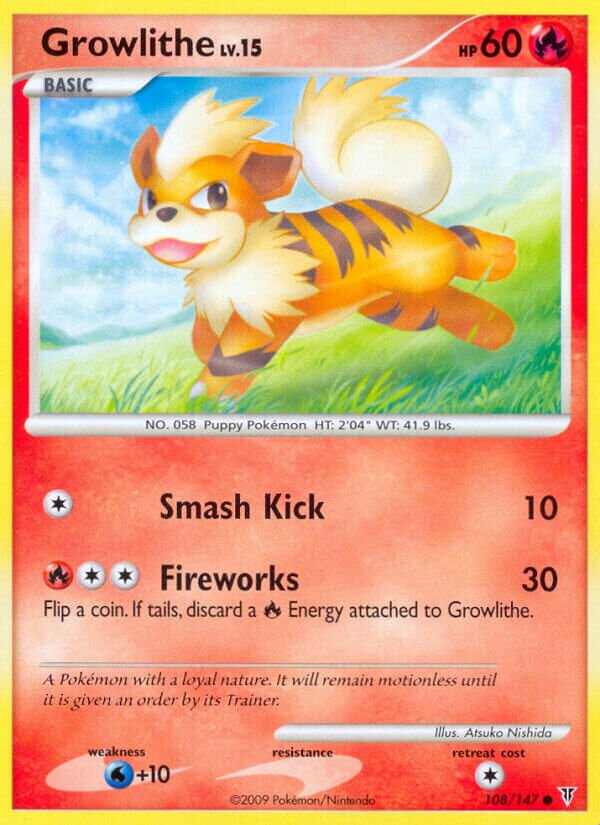 Growlithe 108/153 — Supreme Victors (English Pokémon TCG card)