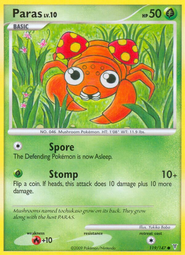 Paras 119/153 — Supreme Victors (English Pokémon TCG card)