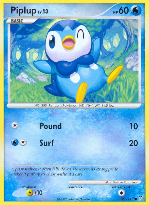 Piplup 121/153 — Supreme Victors (English Pokémon TCG card)