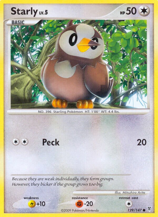 Starly 129/153 — Supreme Victors (English Pokémon TCG card)