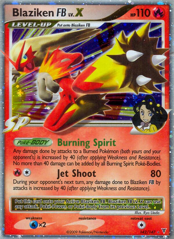 Blaziken FB LV.X 142/153 — Supreme Victors (English Pokémon TCG card)