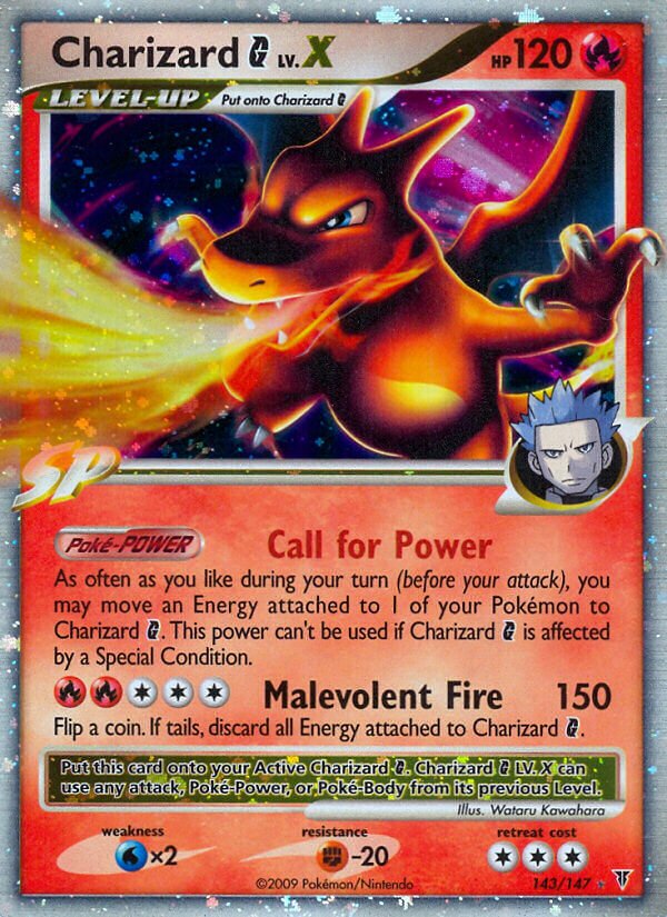 Charizard G LV.X 143/153 — Supreme Victors (English Pokémon TCG card)