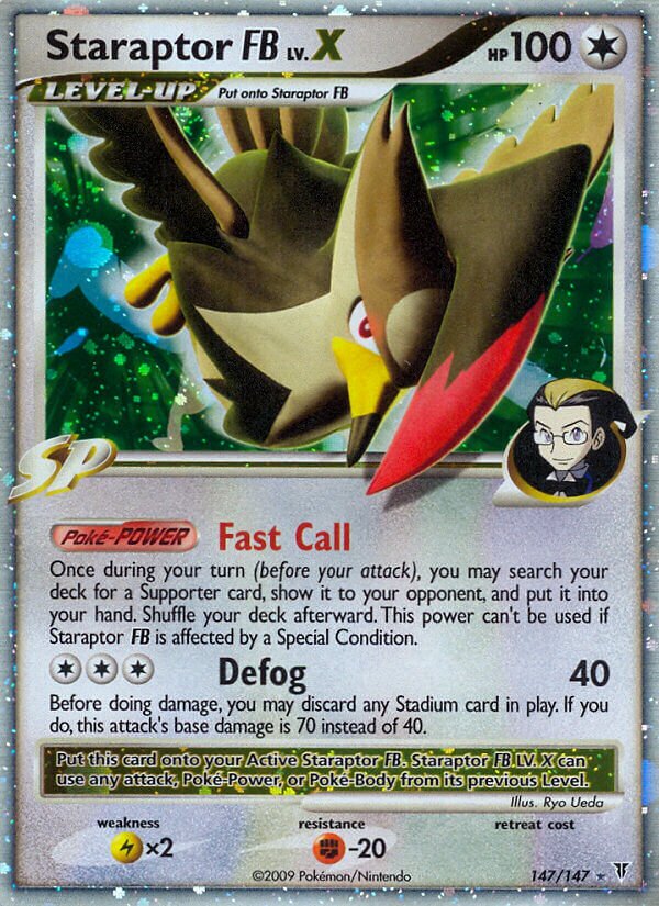 Staraptor FB LV.X 147/153 — Supreme Victors (English Pokémon TCG card)