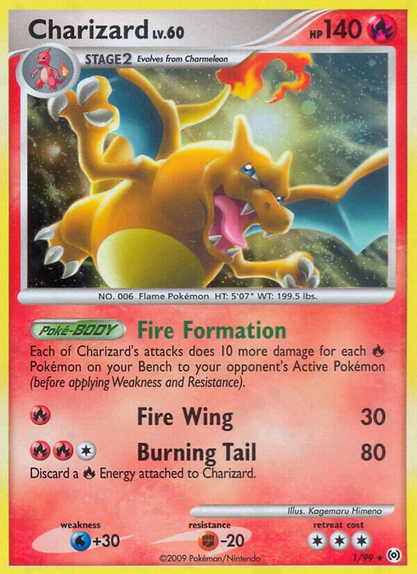 Charizard 001/111 — Arceus (English Pokémon TCG card)