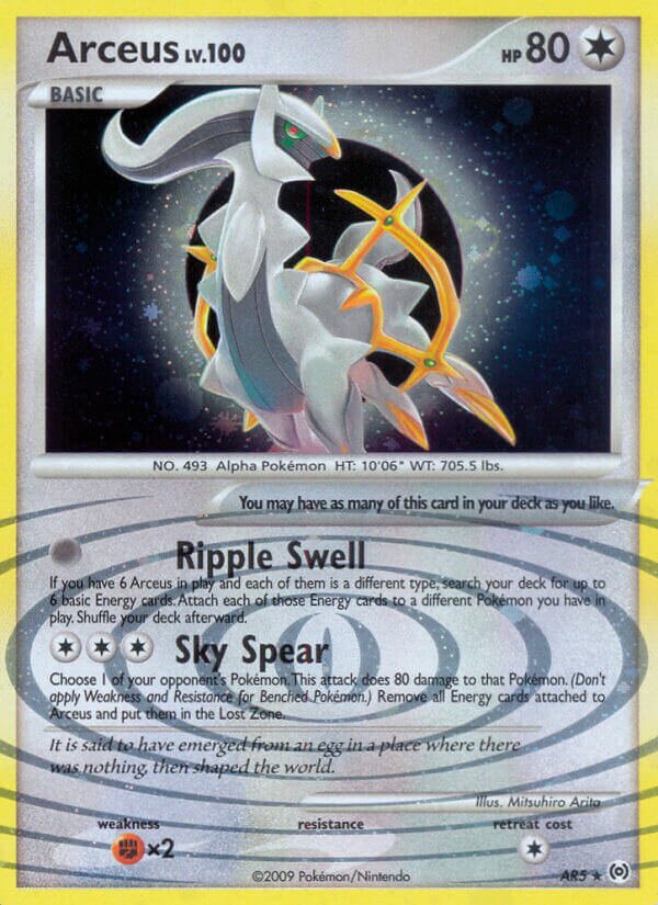 Arceus AR5 — Arceus (English Pokémon TCG card)