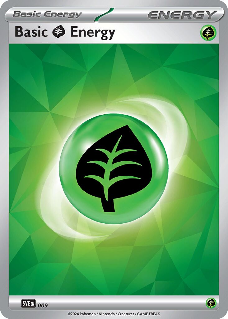 Basic Grass Energy 009 — Play! Pokémon Prize Pack Series Seven (English Pokémon TCG card)