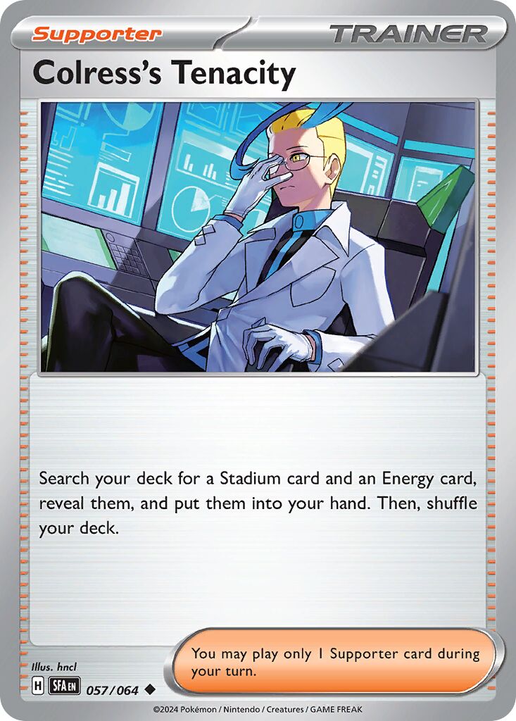 Colress's Tenacity 057 — Play! Pokémon Prize Pack Series Seven (English Pokémon TCG card)