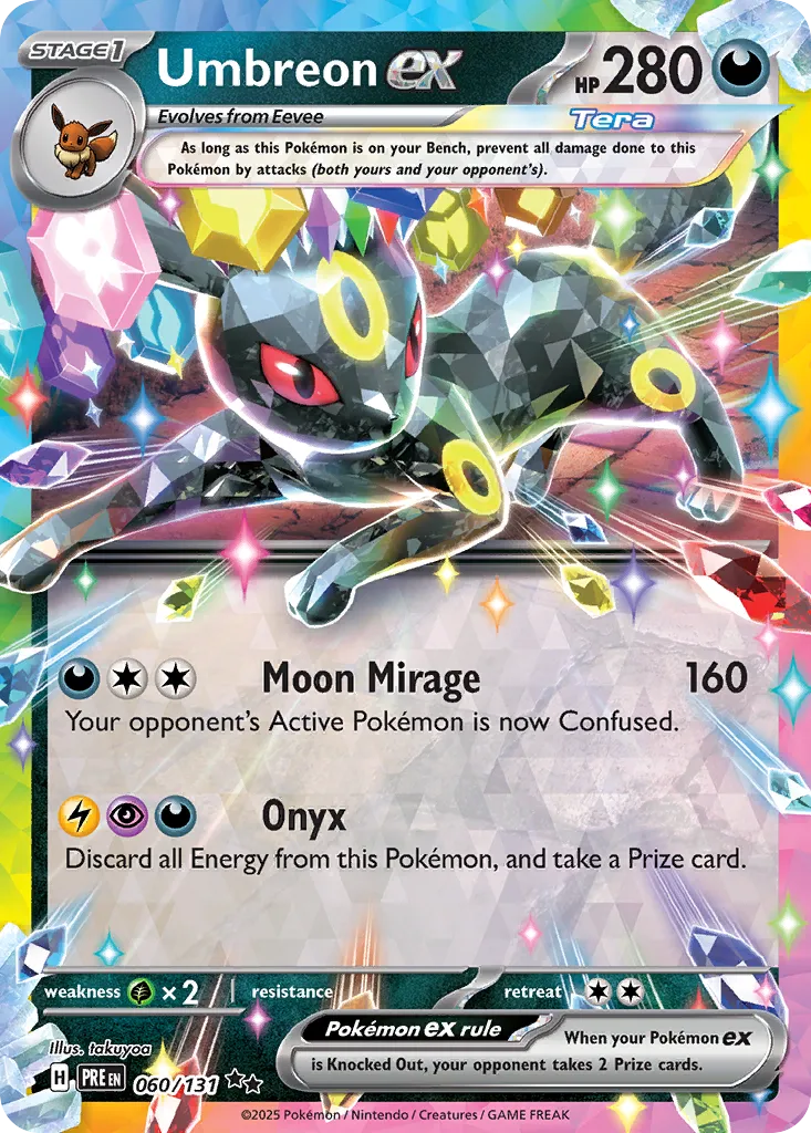 Umbreon ex 060 — Play! Pokémon Prize Pack Series Seven (English Pokémon TCG card)