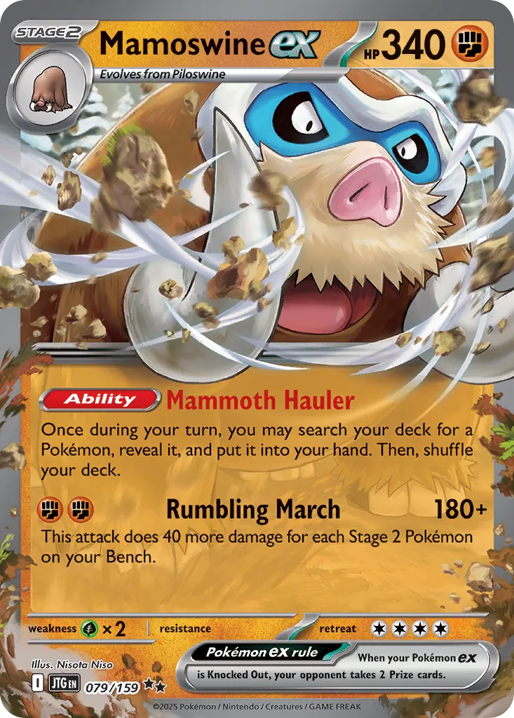 Mamoswine ex 079 — Play! Pokémon Prize Pack Series Seven (English Pokémon TCG card)