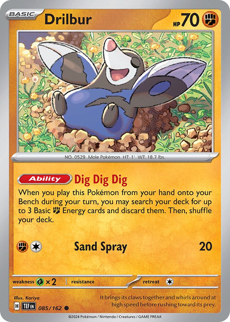 Drilbur 085 — Play! Pokémon Prize Pack Series Seven (English Pokémon TCG card)
