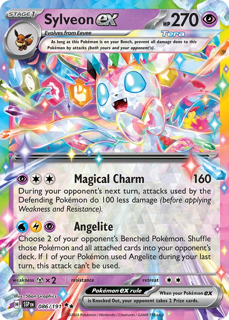 Sylveon ex 086 — Play! Pokémon Prize Pack Series Seven (English Pokémon TCG card)