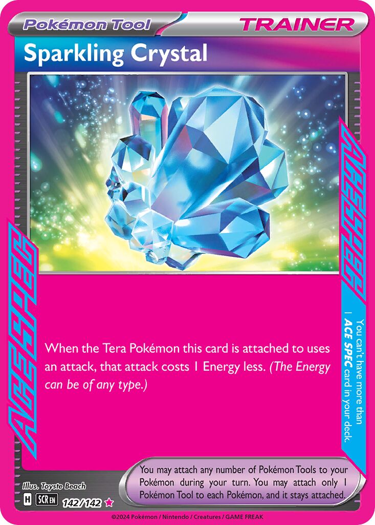 Sparkling Crystal 142 — Play! Pokémon Prize Pack Series Seven (English Pokémon TCG card)