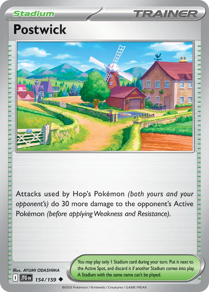Postwick 154 — Play! Pokémon Prize Pack Series Seven (English Pokémon TCG card)
