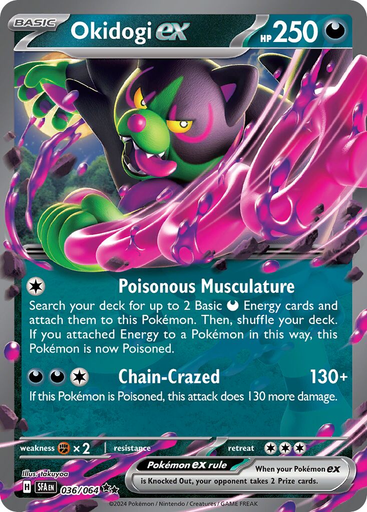 Okidogi ex 036 — Play! Pokémon Prize Pack Series Six (English Pokémon TCG card)