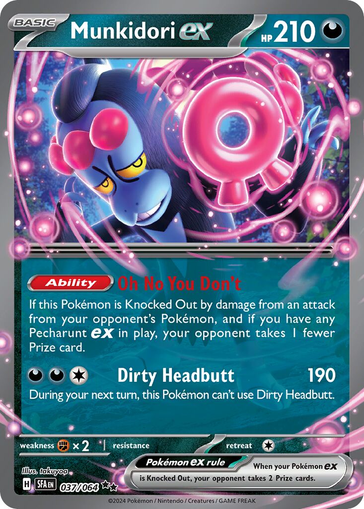 Munkidori ex 037 — Play! Pokémon Prize Pack Series Six (English Pokémon TCG card)