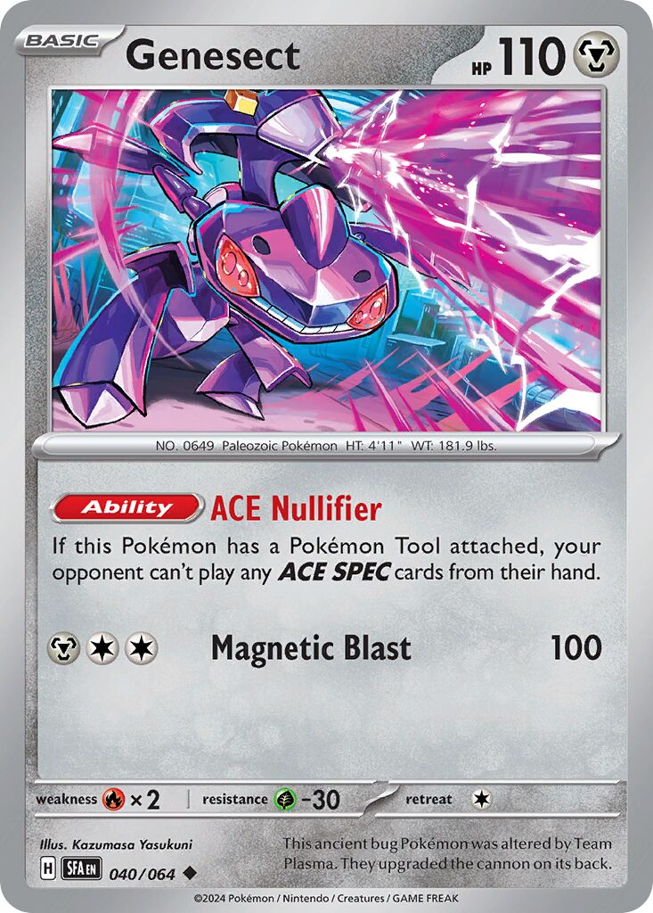 Genesect 040 — Play! Pokémon Prize Pack Series Six (English Pokémon TCG card)