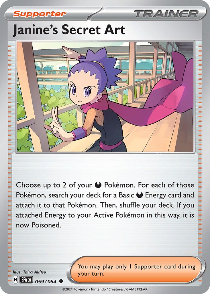 Janine's Secret Art 059 — Play! Pokémon Prize Pack Series Six (English Pokémon TCG card)