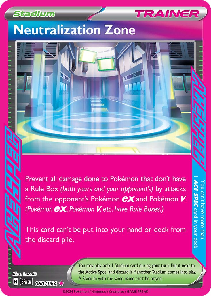 Neutralization Zone 060 — Play! Pokémon Prize Pack Series Six (English Pokémon TCG card)