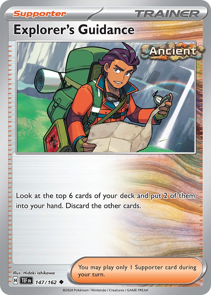 Explorer's Guidance 147 — Play! Pokémon Prize Pack Series Six (English Pokémon TCG card)