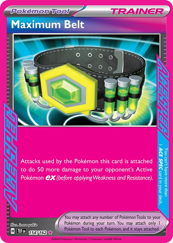 Maximum Belt 154 — Play! Pokémon Prize Pack Series Six (English Pokémon TCG card)
