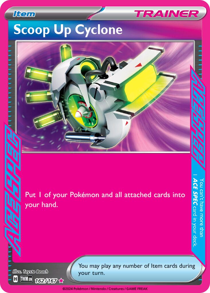 Scoop Up Cyclone 162 — Play! Pokémon Prize Pack Series Six (English Pokémon TCG card)