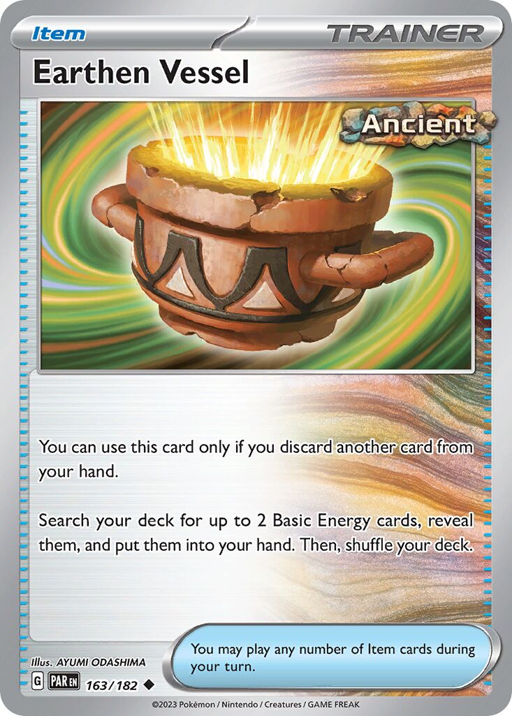 Earthen Vessel 163 — Play! Pokémon Prize Pack Series Six (English Pokémon TCG card)