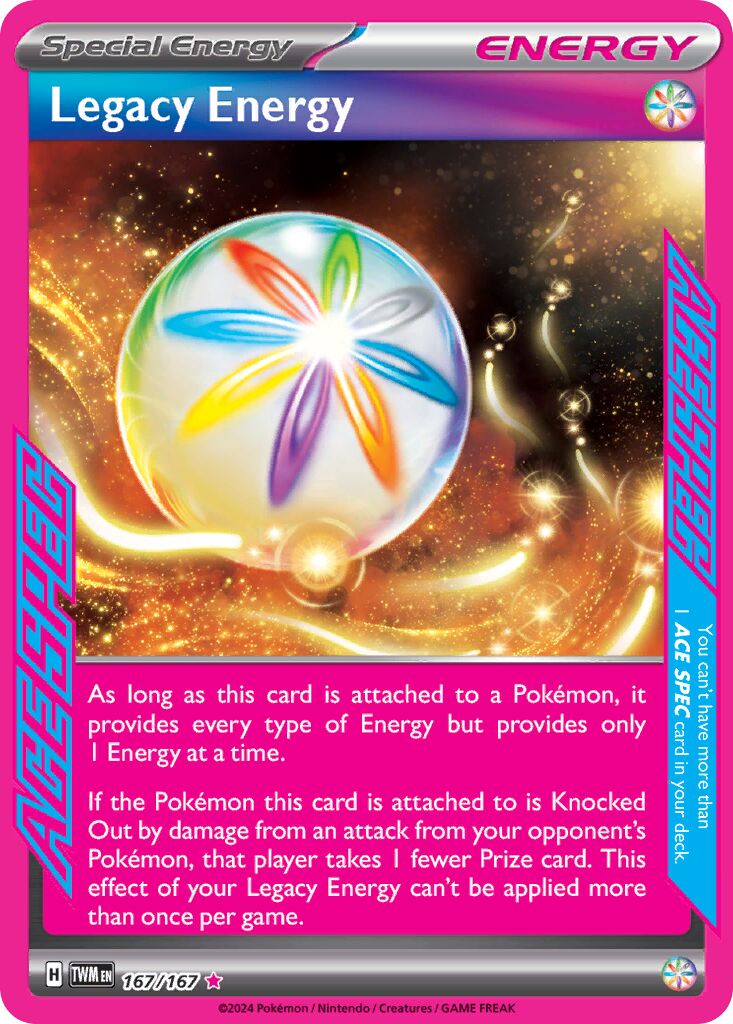 Legacy Energy 167 — Play! Pokémon Prize Pack Series Six (English Pokémon TCG card)