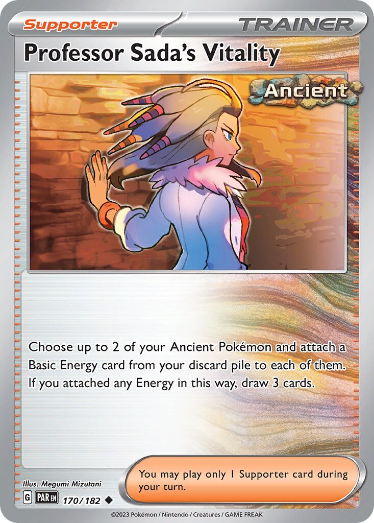 Professor Sada's Vitality 170 — Play! Pokémon Prize Pack Series Six (English Pokémon TCG card)