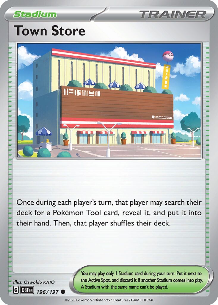 Town Store 196 — Play! Pokémon Prize Pack Series Six (English Pokémon TCG card)