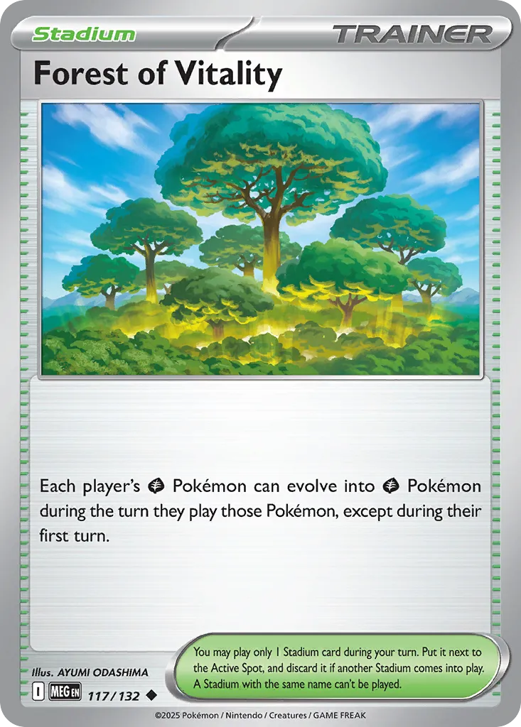 Forest of Vitality 117 — Play! Pokémon Prize Pack Series Eight (English Pokémon TCG card)