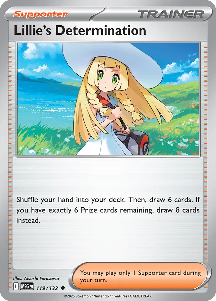 Lillie's Determination 119 — Play! Pokémon Prize Pack Series Eight (English Pokémon TCG card)