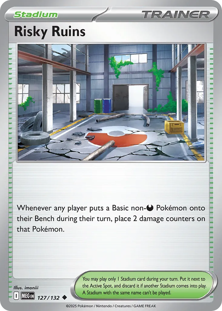 Risky Ruins 127 — Play! Pokémon Prize Pack Series Eight (English Pokémon TCG card)