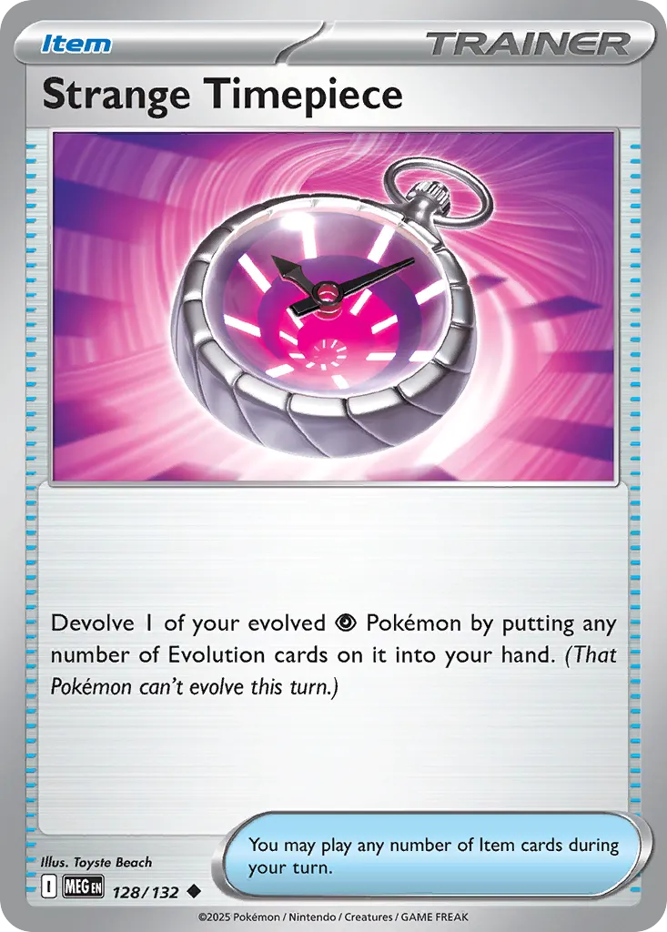 Strange Timepiece 128 — Play! Pokémon Prize Pack Series Eight (English Pokémon TCG card)