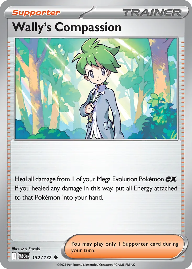 Wally's Compassion 132 — Play! Pokémon Prize Pack Series Eight (English Pokémon TCG card)